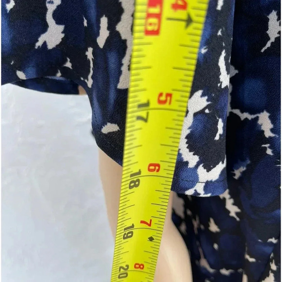 Veronica M Womens Wrap High Low Hem Maxi Dress Dark Blue Sz XS - Picture 3 of 7